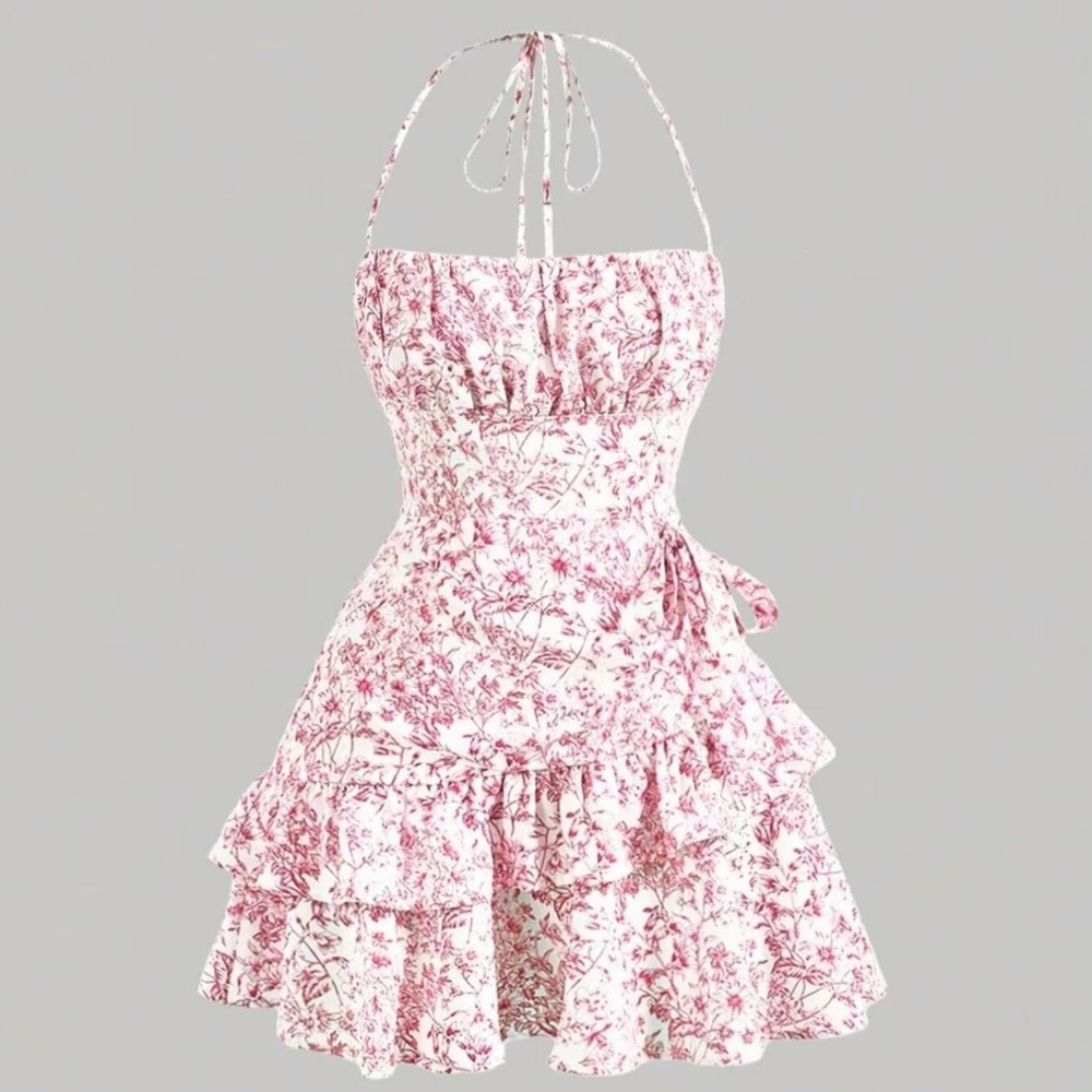 Floral Halter Dress